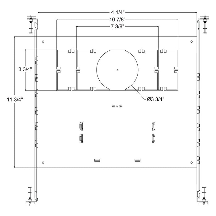 Sunlite New Construction Plate For LFX/GDL/3.5 85607-SU - 85608-SU - 85609-SU (87819-CMP)