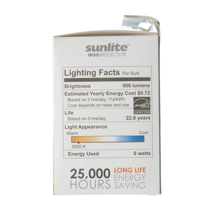 Sunlite PAR20/LED/8W/CRI90/30K 8W LED PAR20 Bulb 500Lm Warm White 3000K Medium E26 Base (87931-SU)