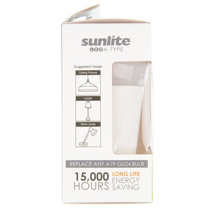 Sunlite A19/GU24/LED/14W/50K 14W LED A19 Bulb 1500Lm Super White 5000K GU24 Base (88259-SU)
