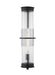 Generation Lighting Alcona Extra Large One Light Outdoor Wall Lantern Black Black/White Cord (8826701-12)