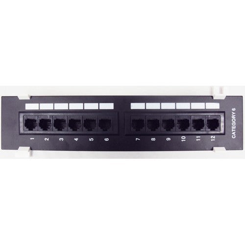 MORRIS CAT 6 Vertical 12 Port Patch Panel (88442)