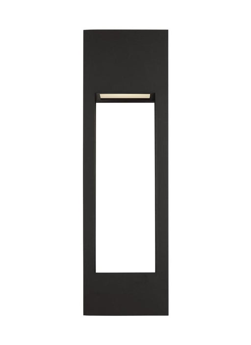 Generation Lighting Testa Extra Large LED Outdoor Wall Lantern Black Black/White Cord (8857793S-12)