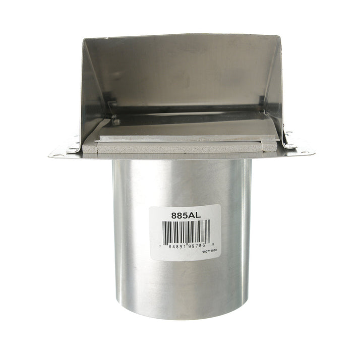 Broan-NuTone Wall Cap Aluminum For 3 Inch And 4 Inch Round Duct (885AL)
