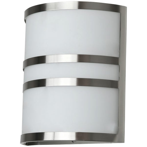 Sunlite LED Half Cylinder Wall Sconce Middle Bands 15W 120V Dimmable 3000K/4000K/5000K 1050Lm 80 CRI Brushed Nickel (88679-SU)