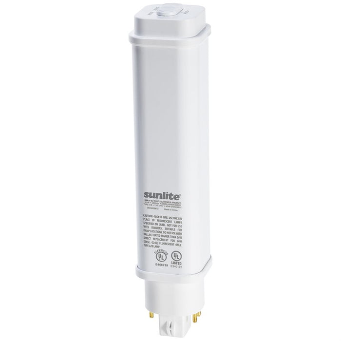 Sunlite PLD/LED/HY/4P/9.5W/3SCT LED PLD Bulb Type A+B 10W 1050Lm CCT Selectable 3000K/4000K/5000K 120-277V (88810-SU)