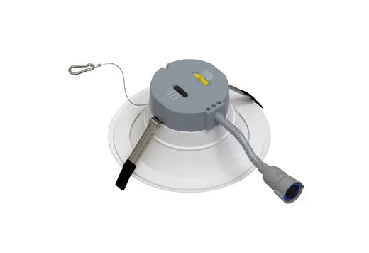 Halco CDLEM-8-LS-CS-WH-DDV 8 Inch Retrofit Downlight Emergency Battery Ready Wattage/CCT Selectable 17W/25W/31W 2700K/3000K/3500K/4000K/5000K 120-277V White (89220)