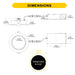 Halco LED Slim Downlight with Push Lens to select Color Temperature