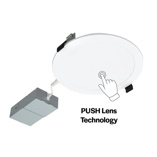 LED Slim Downlight with Push Lens for CCT Selectable