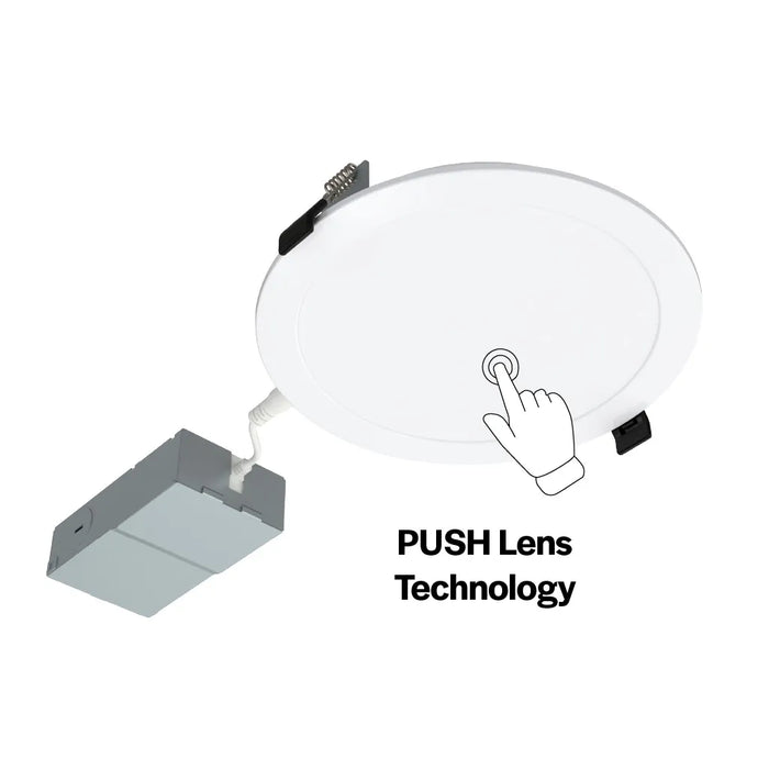 LED Slim Downlight with Push Lens for CCT Selectable