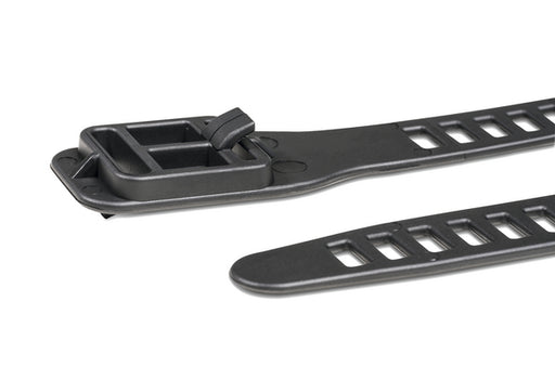 HellermannTyton Cable Tie Without Serration 7.0 Inch Long Flexible TPU Black 50 Per Package (115-07189)