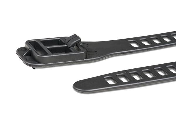 HellermannTyton Cable Tie Without Serration 7.0 Inch Long Flexible TPU Black 50 Per Package (115-07189)