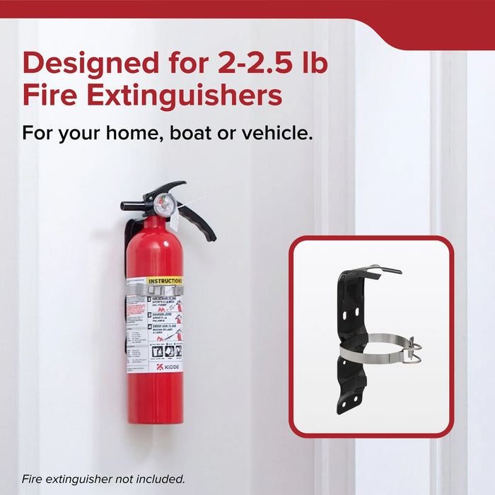 Kidde 896698RD Mounting Bracket For [2] 2.5 Pound Fire Extinguishers Fits Kidde Models 5-B:C / 10-B:C / 1-A:10-B:C (21032793)