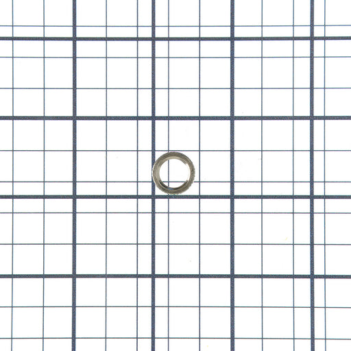 SATCO/NUVO Brass Round Knurled Locknut 9/16 Inch Diameter 1/8 IP 3/32 Inch Thick Nickel Plated Finish (90-1042)