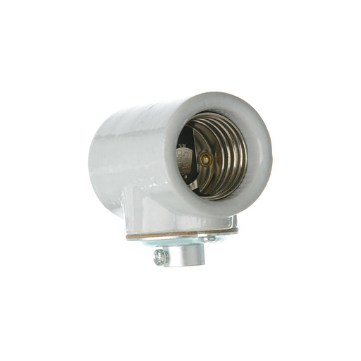 SATCO/NUVO Twin Porcelain Socket With Flange Bushing Cap 1/8 IPS Cap CSSNP Screw Shell Glazed 660W 250V 100/10 Master (90-1109)
