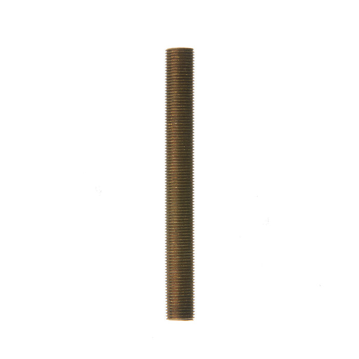 SATCO/NUVO 1/8 IP Solid Brass Nipple Unfinished 3-1/2 Inch Length 3/8 Inch Wide (90-1194)