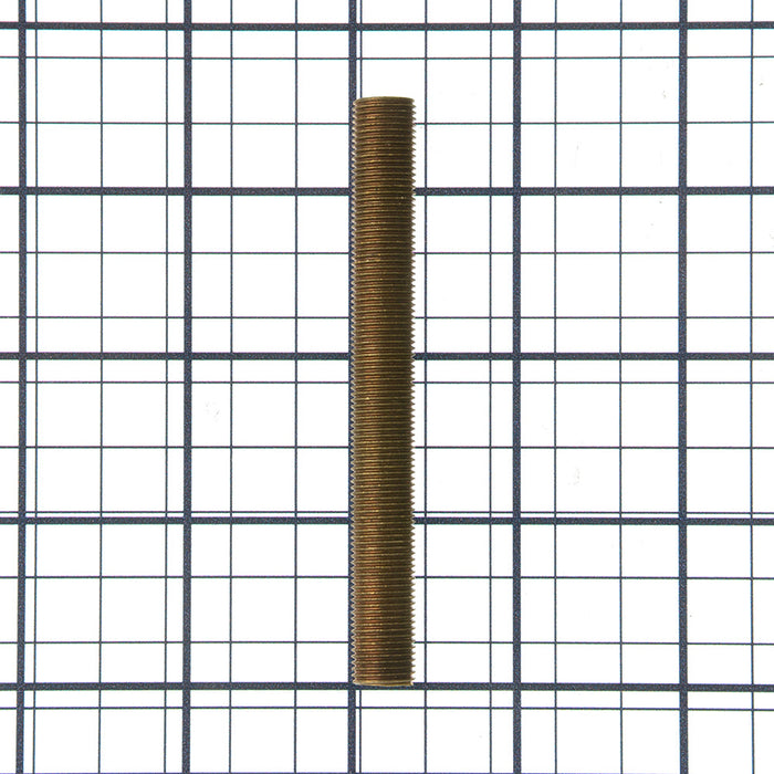 SATCO/NUVO 1/8 IP Solid Brass Nipple Unfinished 3-1/2 Inch Length 3/8 Inch Wide (90-1194)