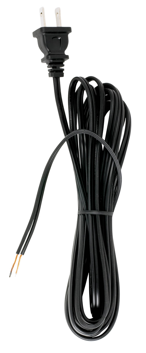 SATCO/NUVO 18/2 SPT-1-105C All Cord Sets-Molded Plug-Tinned Tips 3/4 Inch Strip With 2 Inch Slit 15 Foot (90-1530)