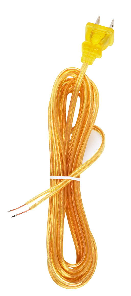 SATCO/NUVO 18/2 SPT-1-105C All Cord Sets-Molded Plug-Tinned Tips 3/4 Inch Strip With 2 Inch Slit 15 Foot (90-1531)