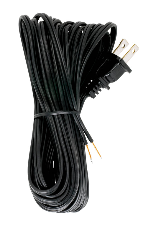 SATCO/NUVO 18/2 SPT-1-105C All Cord Sets-Molded Plug-Tinned Tips 3/4 Inch Strip With 2 Inch Slit 20 Foot (90-1536)