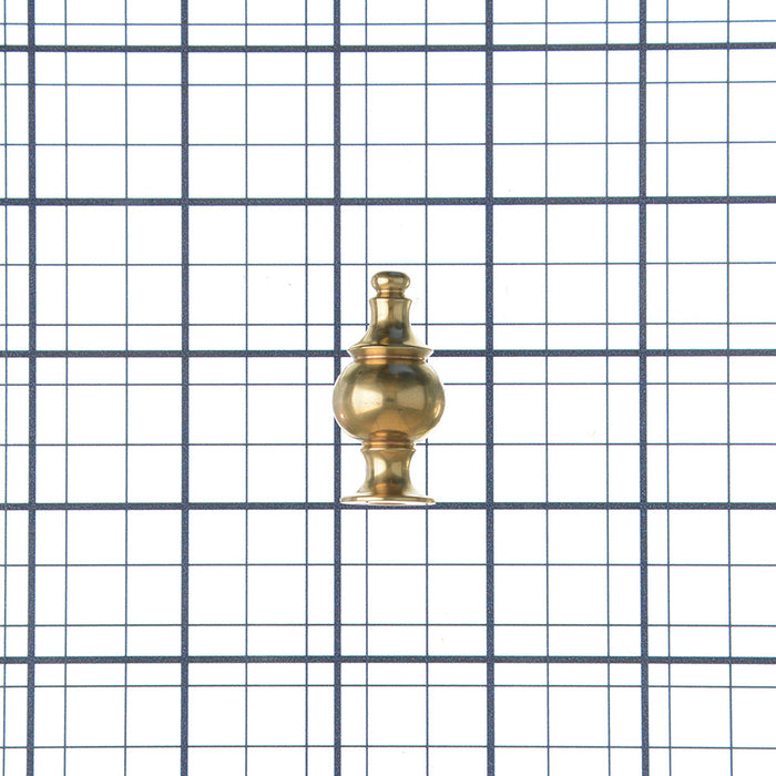 SATCO/NUVO Finial 1-1/2 Inch Height 1/4-27 Polished Brass Finish (90-1732)