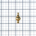 SATCO/NUVO Finial 1-1/2 Inch Height 1/4-27 Polished Brass Finish (90-1732)