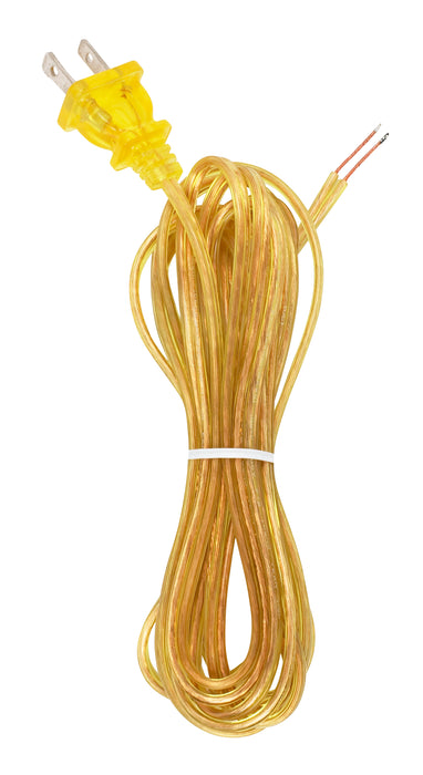 SATCO/NUVO 18/2 SPT-1-105C All Cord Sets-Molded Plug-Tinned Tips 3/4 Inch Strip With 2 Inch Slit 72 Inch Hank-150 Carton 12 Foot (90-2036)