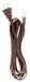 SATCO/NUVO 9 Foot 18/2 SPT-2 105C Cord Set Brown 36 Inch Hank 150 Carton Molded Polarized Plug Tinned Tips 3/4 Inch Strip With 2 Inch Slit (90-2039)