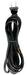 SATCO/NUVO 9 Foot 18/2 SPT-2 105C Cord Set Black 36 Inch Hank 150 Carton Molded Polarized Plug Tinned Tips 3/4 Inch Strip With 2 Inch Slit (90-2042)