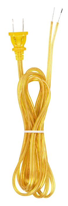 SATCO/NUVO 8 Foot Full Tinned Cord Sets18/2 SPT-2-105C Cord Sets-Molded Plug-Full Tinned Tips For Push-In Terminals-3/4 Inch Strip With 2 Inch Slit 36 Inch Hank (90-2043)