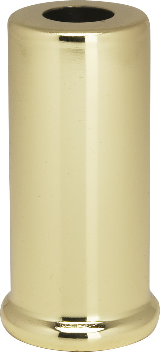 SATCO/NUVO Steel Spacer 7/16 Inch Hole 2 Inch Height 7/8 Inch Diameter 1 Inch Base Diameter Brass Plated Finish (90-2285)