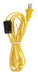SATCO/NUVO 8 Foot 18/2 SPT-2 105C Cord Set Clear Gold Finish Switch 29 Inch From Free End 36 Inch Hank 100 Carton Hi-Low Switch (90-2309)