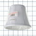 SATCO/NUVO Clip On Shade White Shantung 3 Inch Top 5 Inch Bottom 4-1/4 Inch Side (90-2360)