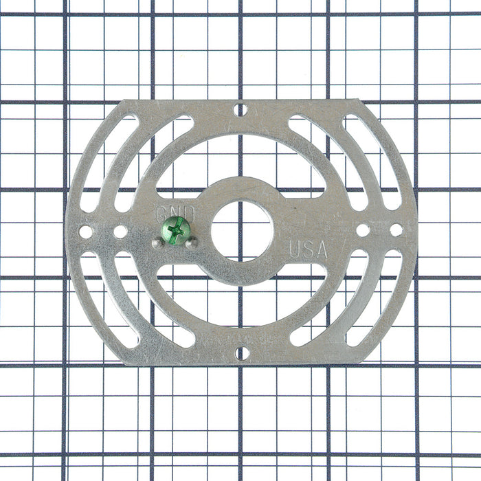 SATCO/NUVO Universal Crossbar 4 Inch Length 3 Inch Diameter Screw Holes 2-3/4 Inch X 3-1/2 Inch Center To Center With Ground Screw (90-2478)