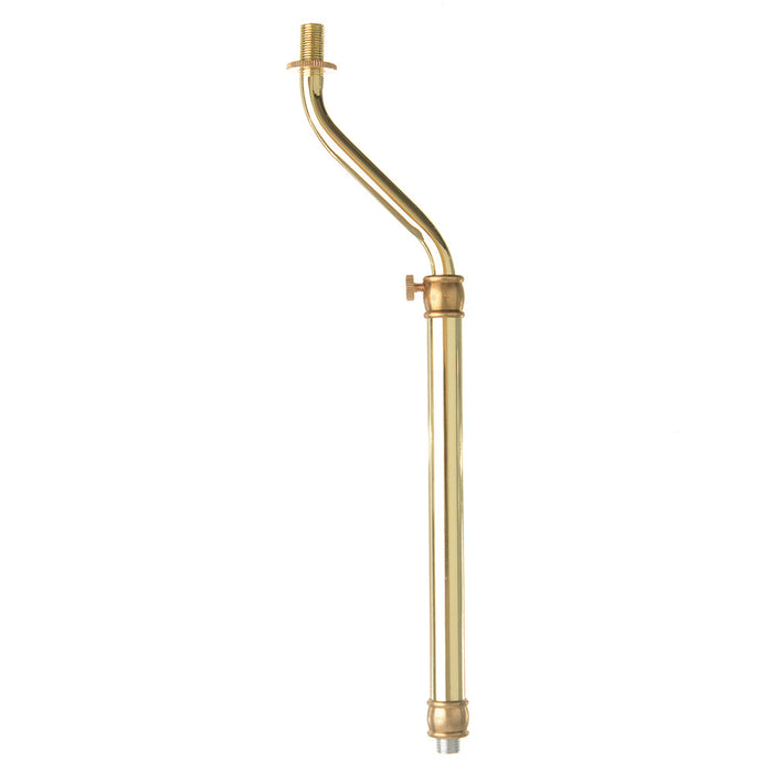 SATCO/NUVO Adjustable Figurine 10 Inch-15 Inch 1/8 IP Threaded Ends Brass Plated Finish (90-273)