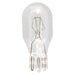 Standard .9 Amps 1.25 Inch T5 Incandescent 12.8V Wedge Base Clear Miniature Bulb (#923)