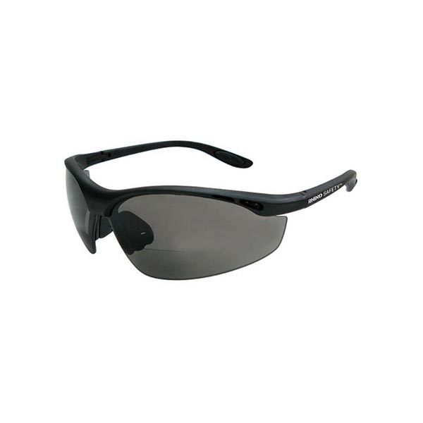 NSI Safety Glasses +2.0 No Fog/Scratch Gray (SG-200G20)