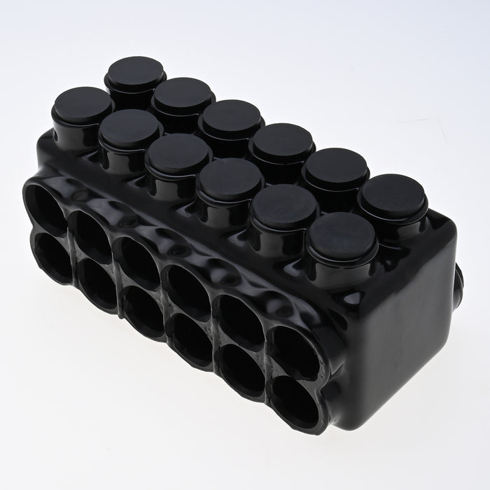NSI 600 MCM - 6 AWG Stacked Polaris Insulated Multi-Tap Connector 12-Port [Double Sided Entry] (IPLDS600-12)