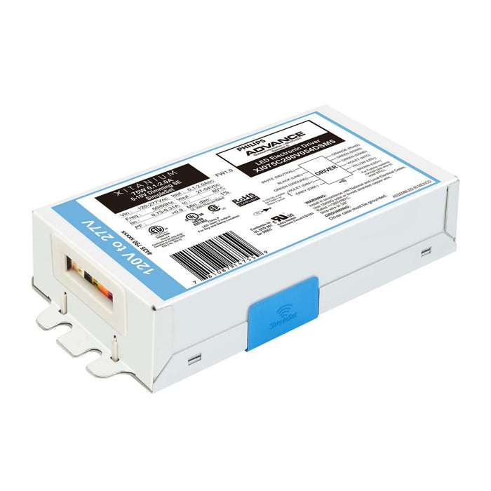 Advance XI075C200V054DSM5M Xitanium Downlight LED Driver 75W 2.0A 54V 0-10V SimpleSet 1 Percent Side Entry (#929000774913)
