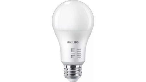 Philips 610865 14W LED A19 Bulb E26 Base 1500Lm CCT Selectable 2700K/3000K/3500K/4000K/5000K 120V 90 CRI Frosted (#929003620434)