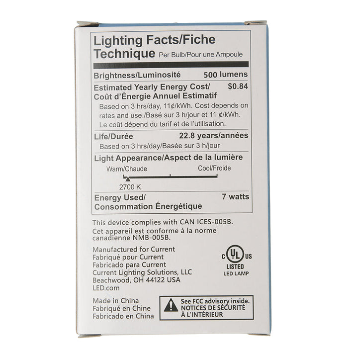 GE LED7DP20OB927/35 7W LED PAR20 Bulb 500Lm 2700K 90 CRI Dimmable Medium E26 Base (93311901)