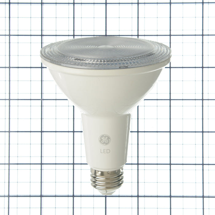 GE LED12DP30LRW927/40 12W LED PAR30 Long Neck Directional Lamp 120V 1050Lm 2700K 90 CRI Dimmable 40 Degree Beam Angle E26 Base White Housing (93312006)