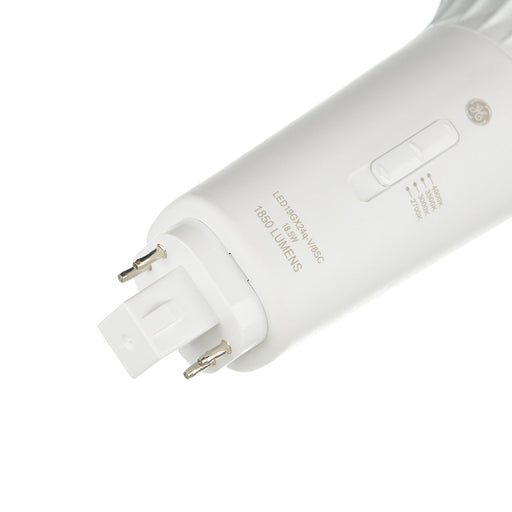 GE LED19GX24q-V/8SC 18.5W LED Plugin 4-Pin Lamp G24q/GX24q Base CCT Selectable 2700K/3000K/3500K/4000K 80 CRI 1850Lm Non-Dimmable (93314806)