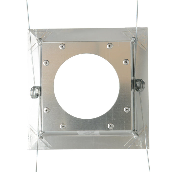 GE RDI4SWSDWT 4 Inch Square Reflector Fixture Wide Distribution Semi-Diffuse White Flange (93987)