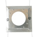 GE RDI4SWSDWT 4 Inch Square Reflector Fixture Wide Distribution Semi-Diffuse White Flange (93987)