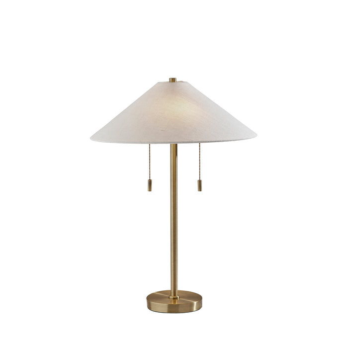 Adesso Claremont Table Lamp Antique Brass (9400-21)