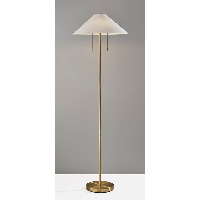 Adesso Claremont Floor Lamp Antique Brass (9401-21)