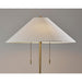 Adesso Claremont Floor Lamp Antique Brass (9401-21)