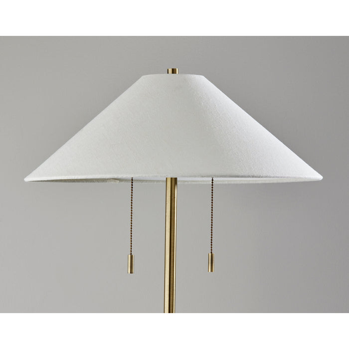 Adesso Claremont Floor Lamp Antique Brass (9401-21)