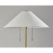 Adesso Claremont Floor Lamp Antique Brass (9401-21)