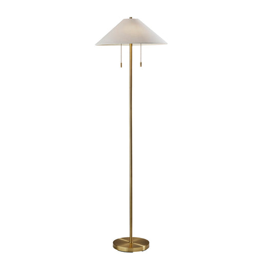 Adesso Claremont Floor Lamp Antique Brass (9401-21)